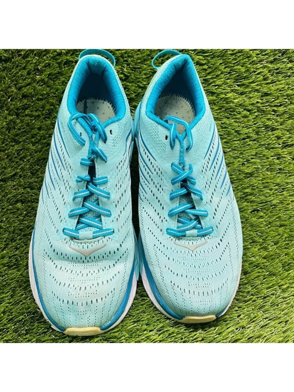 Hoka One One Arahi 4 Womens Size 9.5 Blue White Athletic Running Shoes Sneakers